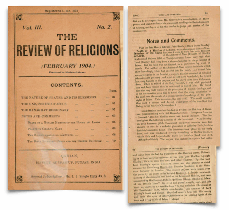[1902] Mirza Ghulam Ahmad (AS) Challenge to Alexander Dowie as Published in Review of Religions